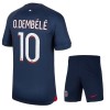 Maillot de Supporter Paris Saint-Germain Dembele 10 Domicile 2023-24 Pour Enfant